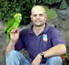 Brian Gisi training Amazon parrot
