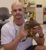 Brian Gisi training tortoise
